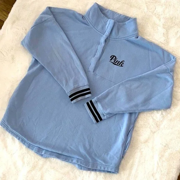 VS PINK ๐ Varsity Style Sweatshirt Sz L - Picture 2 of 6